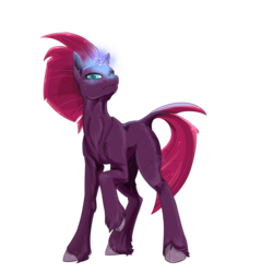 Size: 3000x3000 | Tagged: safe, artist:debbygattathebest, tempest shadow, pony, g4, broken horn, female, high res, horn, magic, mare, missing cutie mark, raised hoof, simple background, solo, transparent background