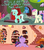 Size: 1280x1444 | Tagged: safe, artist:aginpro, bon bon, lyra heartstrings, sweetie drops, twilight sparkle, earth pony, pony, ask pun, g4, ask, better love story than twilight, dead meme, forever alone, golden oaks library, meme, scrunchy face