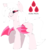 Size: 2833x3101 | Tagged: safe, artist:taaffeiite, derpibooru exclusive, oc, oc only, bat pony, pony, albino, bat pony oc, colored sclera, commission, cutie mark, fangs, female, high res, mare, smiling