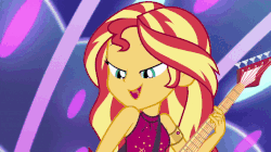 Size: 1096x615 | Tagged: safe, screencap, bulk biceps, desert sage, doodle bug, drama letter, flash sentry, mile hill, sandalwood, sunset shimmer, technicolor waves, waldo whereabout, watermelody, human, equestria girls, equestria girls specials, g4, my little pony equestria girls: better together, my little pony equestria girls: spring breakdown, :o, adventure in the comments, all good (song), animated, background human, belly button, bikini, blushing, bulkabetes, clothes, converse, cute, dancing, diasentres, discussion in the comments, electric guitar, female, gif, guitar, hat, male, midriff, musical instrument, one eye closed, open clothes, open mouth, sageabetes, sailor hat, shimmerbetes, shipping fuel, shipping war in the comments, shoes, singing, sleeveless, starry eyes, swimsuit, tankini, wingding eyes, wink
