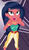 Size: 427x742 | Tagged: safe, screencap, desert sage, technicolor waves, equestria girls, equestria girls series, g4, spring breakdown, spoiler:eqg series (season 2), all good (song), background human, bare shoulders, bracelet, bustier, cropped, feet, female, jewelry, necklace, offscreen character, open mouth, sleeveless, strapless, tube top