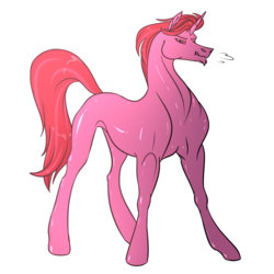 Size: 3000x3000 | Tagged: safe, artist:moonhoek, oc, oc only, oc:nicholas mur, pony, unicorn, rcf community, digital art, full body, gift art, high res, looking at you, male, simple background, sketch, slender, solo, stallion, sternocleidomastoid, thin, white background