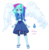 Size: 1400x1418 | Tagged: safe, artist:unoriginai, rainbow dash, oc, oc only, oc:rainbow lapis, gem (race), hybrid, pegasus, equestria girls, g4, belly button, cloud, cloud wings, crossover, crossover fusion, female, fusion, fusion:lapis lazuli, fusion:rainbow dash, gem, gem fusion, hybrid fusion, lapis lazuli, lapis lazuli (steven universe), ponied up, solo, steven universe, wings