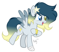 Size: 1280x1126 | Tagged: safe, artist:mintoria, oc, oc only, oc:star dust, pegasus, pony, female, heterochromia, mare, simple background, solo, transparent background, two toned wings