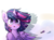 Size: 1744x1280 | Tagged: safe, artist:kaliner123, twilight sparkle, alicorn, pony, g4, blushing, bust, cheek fluff, chest fluff, cute, ear fluff, eye clipping through hair, feather, female, horn, looking at you, mare, solo, twiabetes, twilight sparkle (alicorn)