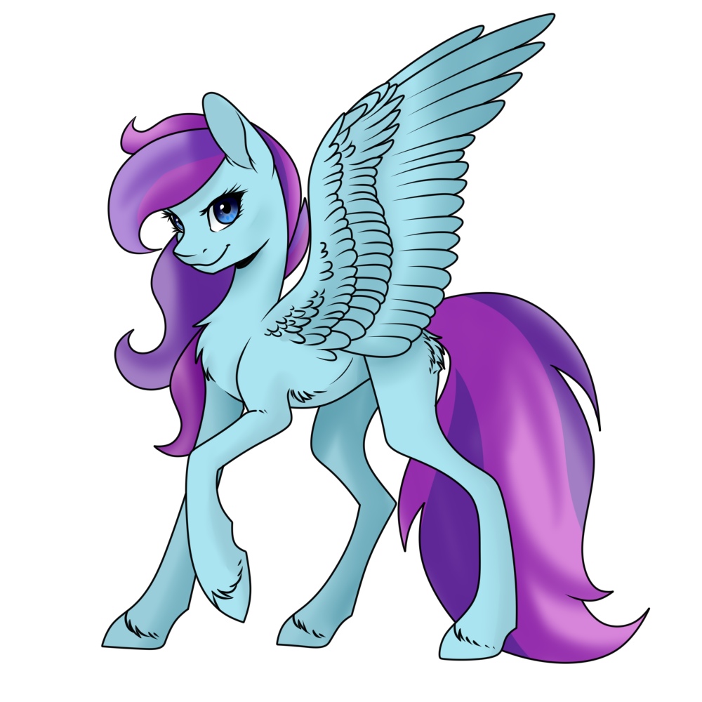 Safe Artist Ariamidnighters Oc Oc Only Unnamed Oc Pegasus Pony Simple