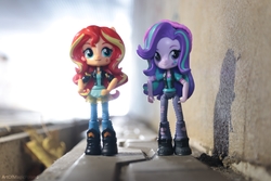 Size: 6000x4000 | Tagged: safe, artist:artofmagicpoland, starlight glimmer, sunset shimmer, equestria girls, equestria girls specials, g4, my little pony equestria girls: mirror magic, beanie, doll, equestria girls minis, female, hat, irl, photo, toy