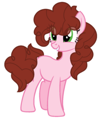 Size: 800x976 | Tagged: safe, artist:sapphireartemis, oc, oc only, oc:cherry party, earth pony, pony, female, mare, offspring, parent:cheese sandwich, parent:pinkie pie, parents:cheesepie, simple background, solo, transparent background