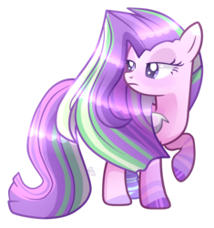 Size: 2063x2192 | Tagged: safe, artist:sugaryicecreammlp, oc, oc only, oc:pastel sock, pony, female, high res, mare, not starlight glimmer, simple background, solo, transparent background