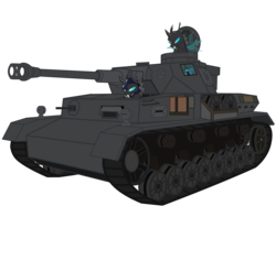 Size: 7200x6800 | Tagged: safe, artist:dolphinfox, changeling, .svg available, absurd resolution, changeling guard, panzer iv, simple background, svg, tank (vehicle), transparent background, vector, world of tanks