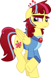 Size: 1057x1619 | Tagged: safe, artist:starryoak, oc, oc only, oc:black forest roseblood, pegasus, pony, clothes, female, mare, offspring, parent:moondancer, parent:prince blueblood, parents:moonblood, simple background, solo, transparent background