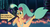 Size: 1474x804 | Tagged: safe, edit, edited screencap, editor:korora, screencap, princess skystar, seapony (g4), g4, my little pony: the movie, arrow, bioluminescent, blue eyes, blushing, bubble, captain obvious, coral, cropped, cute, dorsal fin, female, fin, fin wings, fins, fish tail, floppy ears, flower, flower in hair, flowing mane, flowing tail, freckles, glowing, grin, happy, jewelry, necklace, ocean, open mouth, pearl necklace, pun, seaquestria, seashell, seaweed, shoo be doo, skyabetes, smiling, solo, squee, swimming, tail, text, underwater, water, wings