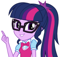 Size: 4004x3824 | Tagged: safe, artist:twilirity, sci-twi, twilight sparkle, dance magic, equestria girls, equestria girls specials, g4, bowtie, female, glasses, ponytail, simple background, solo, transparent background, vector