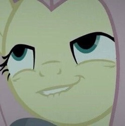 Size: 267x268 | Tagged: safe, screencap, fluttershy, pony, g4, scare master, close-up, cropped, face, faic, female, lip bite, majestic as fuck, mare, mid-blink screencap, out of context, solo