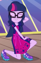 Size: 388x587 | Tagged: safe, screencap, sci-twi, twilight sparkle, equestria girls, g4, my little pony equestria girls: better together, clothes, dress, female, mirrored, solo