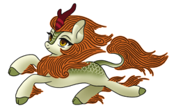 Size: 1700x1080 | Tagged: safe, artist:amarthgul, autumn blaze, kirin, g4, sounds of silence, cloven hooves, colored fetlocks, colored hooves, female, kirin beer, kirin ichiban, simple background, solo, transparent background, unshorn fetlocks