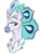 Size: 1536x2048 | Tagged: safe, artist:ask-y, oc, oc only, oc:sea urchin, classical hippogriff, hippogriff, bust, offspring, parent:queen novo, parent:seaspray, portrait, simple background, solo, transparent background