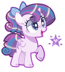 Size: 2008x2216 | Tagged: safe, artist:jxst-alexa, oc, oc only, alicorn, pony, bow, female, filly, hair bow, high res, magical lesbian spawn, offspring, parent:princess flurry heart, parent:twilight sparkle, parents:flurrylight, product of incest, solo