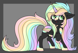 Size: 1479x1014 | Tagged: safe, artist:azrealrou, oc, oc only, oc:chromatic visions, alicorn, pony, solo