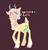 Size: 1056x1090 | Tagged: safe, artist:waackery, oc, oc only, oc:eris, hybrid, brown background, interspecies offspring, legitimately amazing mspaint, ms paint, offspring, parent:discord, parent:fluttershy, parents:discoshy, pixel-crisp art, redraw, simple background, solo