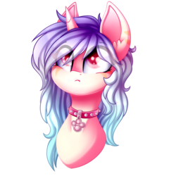 Size: 2449x2449 | Tagged: safe, artist:sodapopfairypony, oc, oc only, pony, unicorn, bust, female, high res, mare, portrait, simple background, solo, transparent background