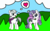 Size: 1024x640 | Tagged: safe, artist:kittkat119, double diamond, rarity, pony, g4, diamond duo, female, male, shipping, straight