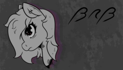 Size: 1001x571 | Tagged: safe, artist:lazerblues, oc, oc:miss eri, pony, monochrome