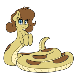 Size: 2100x2000 | Tagged: safe, artist:blues4th, oc, oc only, oc:hissyfit, lamia, monster pony, original species, snake pony, chest fluff, female, high res, looking at you, solo