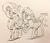 Size: 2625x2281 | Tagged: safe, artist:floofyfoxcomics, oc, oc only, oc:peppermint mocha (pegasusjedi), oc:quickshot, pegasus, pony, female, high res, male, mare, monochrome, sketch, stallion, traditional art