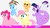 Size: 1280x720 | Tagged: source needed, safe, artist:megarainbowdash2000, edit, applejack, fluttershy, pinkie pie, rainbow dash, rarity, twilight sparkle, cat, deer, kangaroo, mouse, pony, reindeer, walrus, g4, age regression, baby, baby pony, babyjack, catified, deerified, diaper, fluttercat, foal, mane six, mousified, rarimouse, reindeer dash, species swap, younger