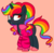 Size: 1007x991 | Tagged: safe, artist:unicorn-mutual, oc, oc only, oc:rave arcade, pony, unicorn, clothes, female, jacket, mare, orange background, simple background, solo