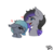 Size: 928x861 | Tagged: safe, artist:feelingpandy, oc, oc:dew, oc:lunar stride, bat pony, pony, base used, bat pony oc, blue sclera, cute, flustered, gradient mane, heart, looking back, multicolored hair, open mouth, scrunchy face, shipping, size difference