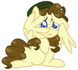 Size: 624x564 | Tagged: safe, artist:drunkencoffee, oc, oc only, pegasus, pony, female, mare, simple background, solo, transparent background, wing hands