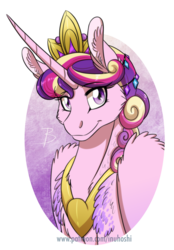 Size: 1248x1788 | Tagged: safe, artist:inuhoshi-to-darkpen, princess cadance, alicorn, pony, g4, chest fluff, female, looking at you, mare, simple background, smiling, solo, transparent background