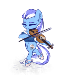 Size: 652x674 | Tagged: safe, artist:du-sk, oc, oc only, oc:chrysanthemum, earth pony, pony, bipedal, clothes, female, mare, musical instrument, shoes, simple background, solo, sweater, transparent background, violin