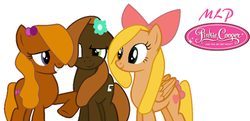Size: 506x245 | Tagged: artist needed, safe, pony, base used, ginger jones, pepper parson, pinkie cooper