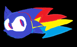 Size: 686x416 | Tagged: safe, artist:streled, rainbow dash, g4, crossover, logo, male, ms paint, sonic the hedgehog, sonic the hedgehog (series)