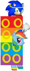 Size: 308x718 | Tagged: safe, artist:arvinsharifzadeh, rainbow dash, g4, crossover, male, sonic boom, sonic the hedgehog, sonic the hedgehog (series)