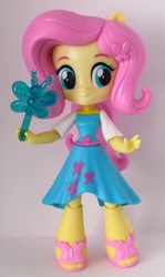 Size: 884x1488 | Tagged: safe, artist:whatthehell!?, fluttershy, butterfly, equestria girls, g4, my little pony equestria girls: better together, clothes, doll, dress, equestria girls minis, irl, magic wand, photo, toy