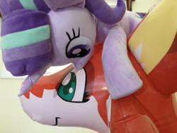 Size: 4032x3024 | Tagged: safe, starlight glimmer, fox, pony, unicorn, g4, inflatable, inflatable fox, inflatable toy, inflatable world, irl, photo, pool toy