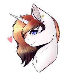 Size: 2078x2192 | Tagged: safe, artist:doux-ameri, oc, oc only, oc:apple needle, pony, unicorn, bust, female, high res, mare, portrait, solo