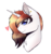 Size: 2078x2192 | Tagged: safe, artist:doux-ameri, oc, oc only, oc:apple needle, pony, unicorn, bust, female, high res, mare, portrait, solo