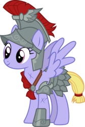 Size: 3000x4474 | Tagged: safe, artist:cloudy glow, idw, iron eagle, pegasus, pony, g4, legends of magic, spoiler:comic, background pony, female, guardsmare, mare, royal guard, royal legion, simple background, smiling, solo, transparent background