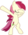 Size: 813x1024 | Tagged: safe, artist:uigsyvigvusy, artist:wissle, roseluck, earth pony, pony, g4, bipedal, covering eyes, cute, dab, eyes closed, facehoof, female, mare, rosabetes, show accurate, simple background, smiling, solo, trace, transparent background, vector