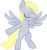 Size: 950x1009 | Tagged: safe, artist:uigsyvigvusy, artist:wissle, derpy hooves, pegasus, pony, g4, bipedal, covering eyes, covering face, cute, dab, derpy being derpy, eyes closed, facehoof, female, mare, simple background, smiling, solo, spread wings, trace, transparent background, vector, wings, you're doing it wrong