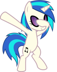 Size: 813x1024 | Tagged: safe, artist:uigsyvigvusy, artist:wissle, dj pon-3, vinyl scratch, pony, unicorn, g4, bipedal, covering eyes, cute, dab, eyes closed, facehoof, female, mare, simple background, smiling, solo, trace, transparent background, vector, vinylbetes