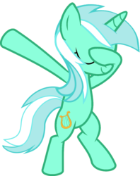 Size: 813x1024 | Tagged: safe, artist:uigsyvigvusy, artist:wissle, lyra heartstrings, pony, unicorn, g4, bipedal, covering eyes, cute, dab, eyes closed, facehoof, female, lyrabetes, mare, simple background, smiling, solo, trace, transparent background, vector