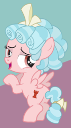 Size: 2209x3931 | Tagged: safe, artist:earlpeterg, cozy glow, pegasus, pony, g4, school raze, bow, butt, cozy glutes, female, filly, flying, foal, hair bow, high res, looking at you, looking back, looking back at you, plot, solo, tail bow