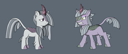 Size: 7000x3000 | Tagged: safe, anonymous artist, limestone pie, marble pie, kirin, g4, angry, female, imminent nirik, kirin-ified, pie sisters, siblings, sisters, species swap