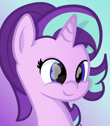 Size: 1107x1262 | Tagged: safe, artist:badponyvectors, starlight glimmer, pony, unicorn, g4, badponyvectors is trying to kill us, bust, cute, female, glimmerbetes, mare, portrait, smiling, solo